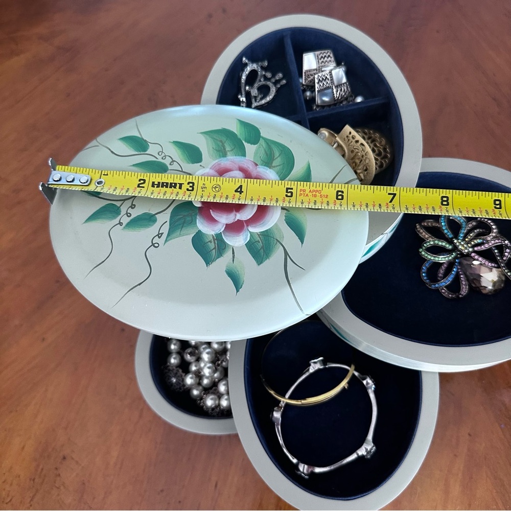FLEX ZORN Floral Jewelry Box with Compartments - Picture 5 of 16